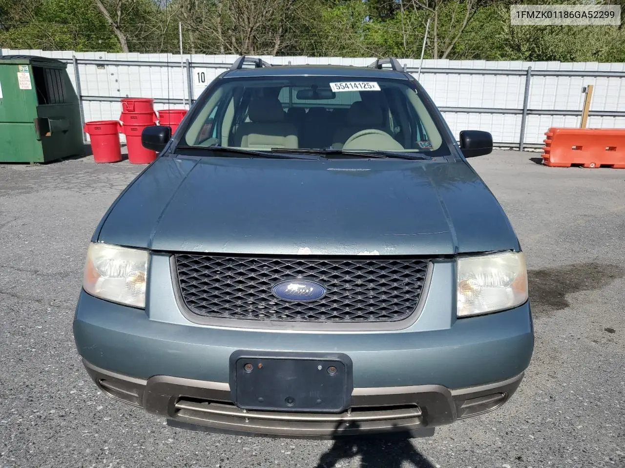 2006 Ford Freestyle Se VIN: 1FMZK01186GA52299 Lot: 55414125
