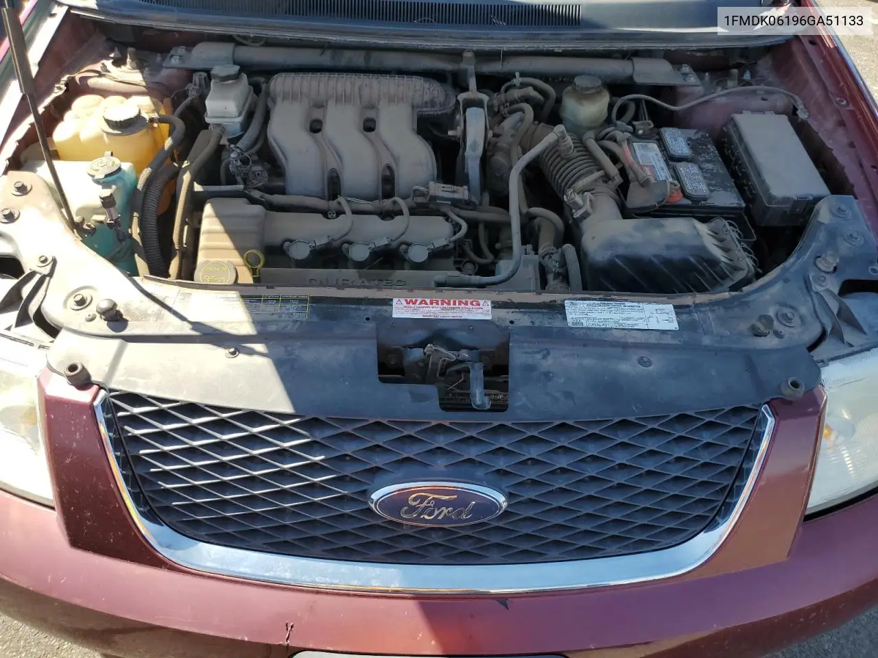 2006 Ford Freestyle Limited VIN: 1FMDK06196GA51133 Lot: 56150245