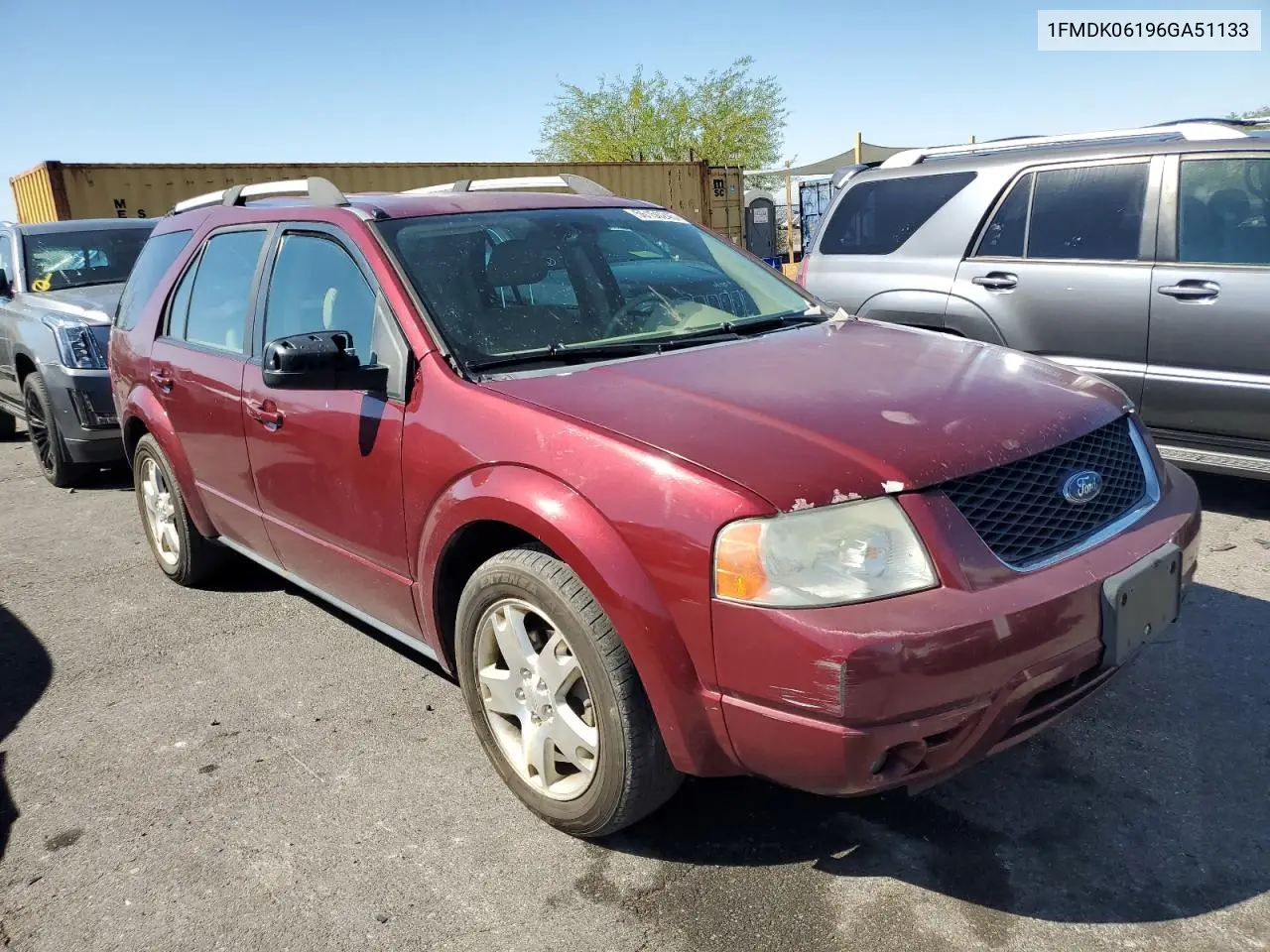 2006 Ford Freestyle Limited VIN: 1FMDK06196GA51133 Lot: 56150245