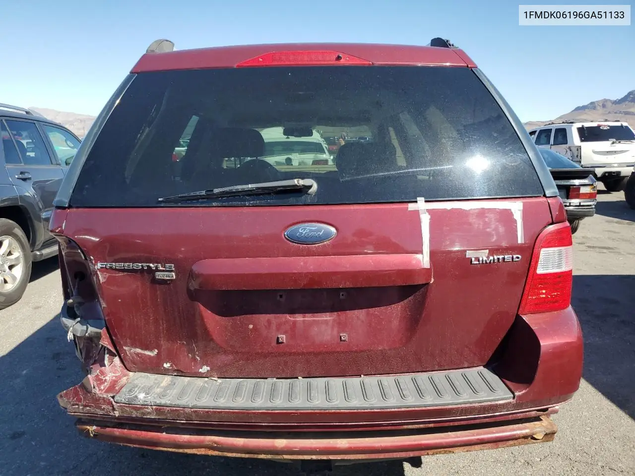 2006 Ford Freestyle Limited VIN: 1FMDK06196GA51133 Lot: 56150245