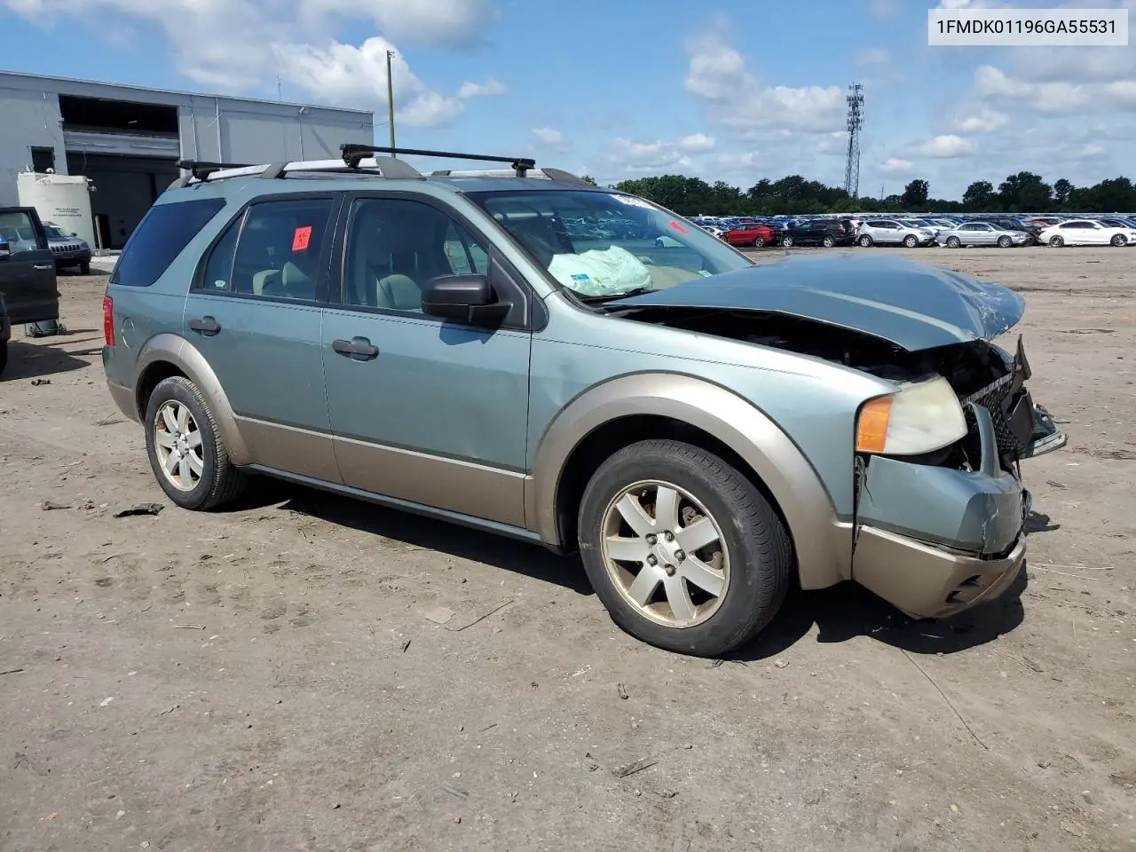 2006 Ford Freestyle Se VIN: 1FMDK01196GA55531 Lot: 60909185