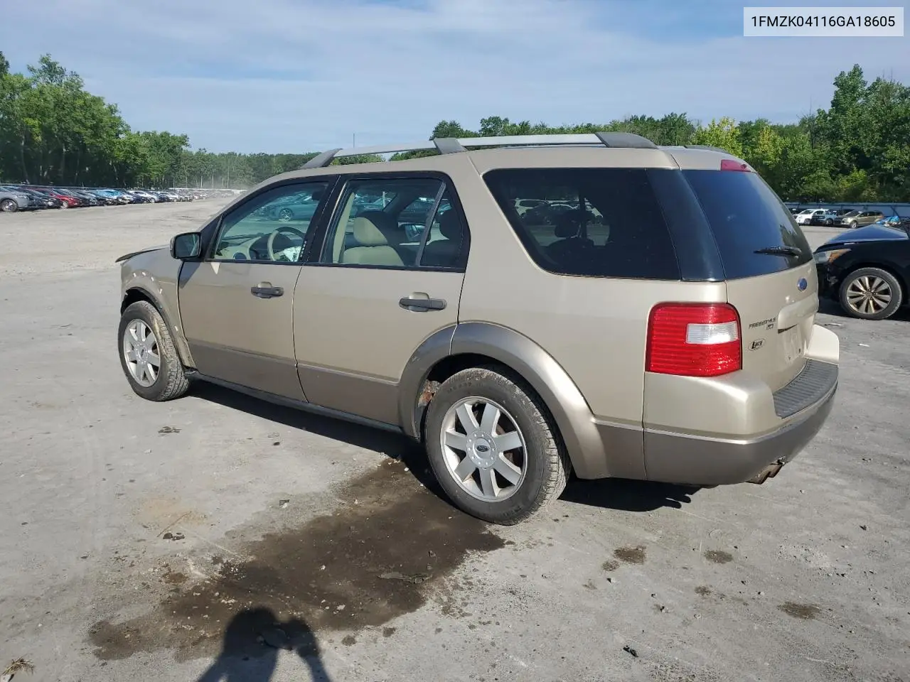 2006 Ford Freestyle Se VIN: 1FMZK04116GA18605 Lot: 62126605