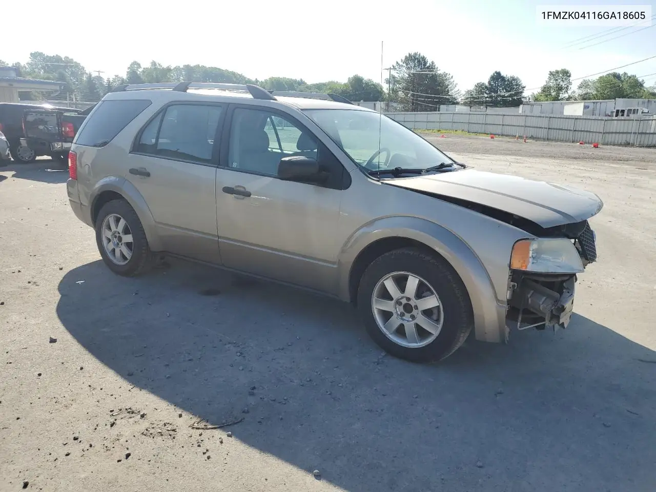 2006 Ford Freestyle Se VIN: 1FMZK04116GA18605 Lot: 62126605