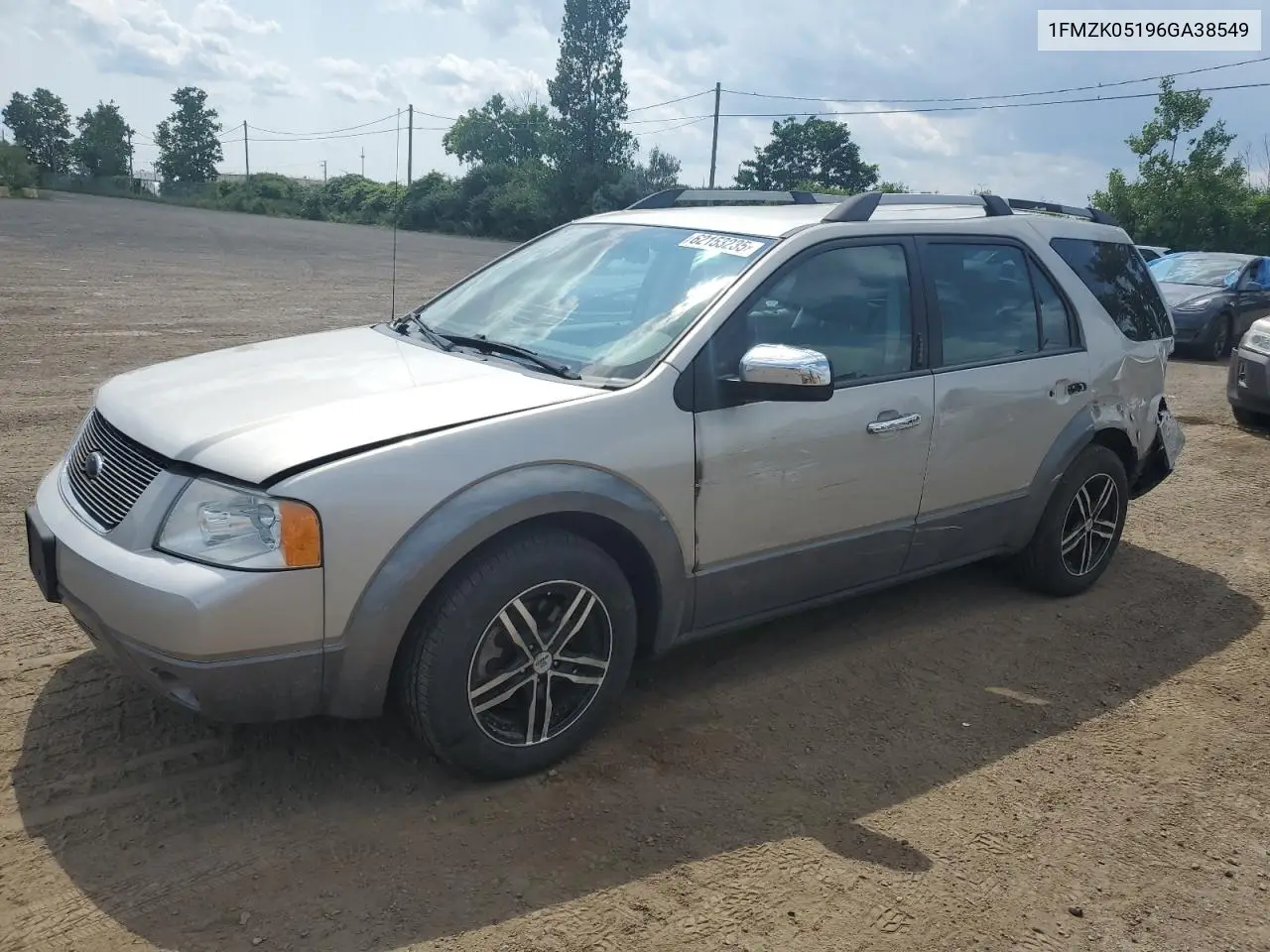 2006 Ford Freestyle Sel VIN: 1FMZK05196GA38549 Lot: 62153235
