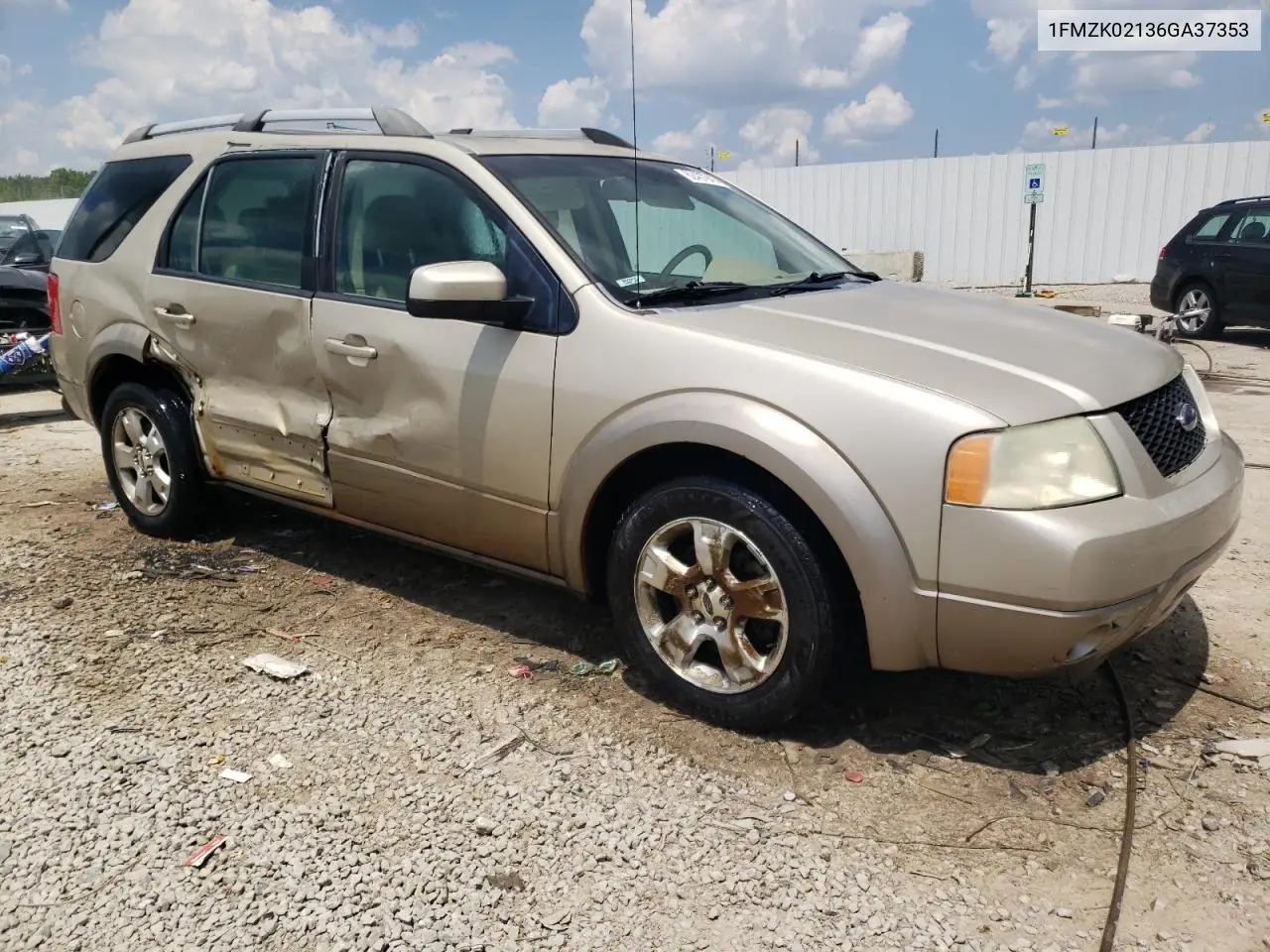 2006 Ford Freestyle Sel VIN: 1FMZK02136GA37353 Lot: 62407945