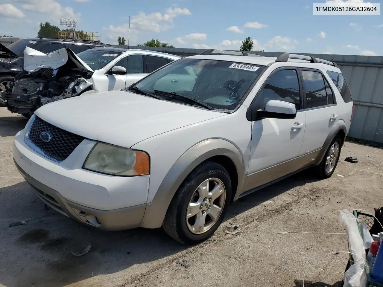 2006 Ford Freestyle Sel VIN: 1FMDK05126GA32604 Lot: 63868405