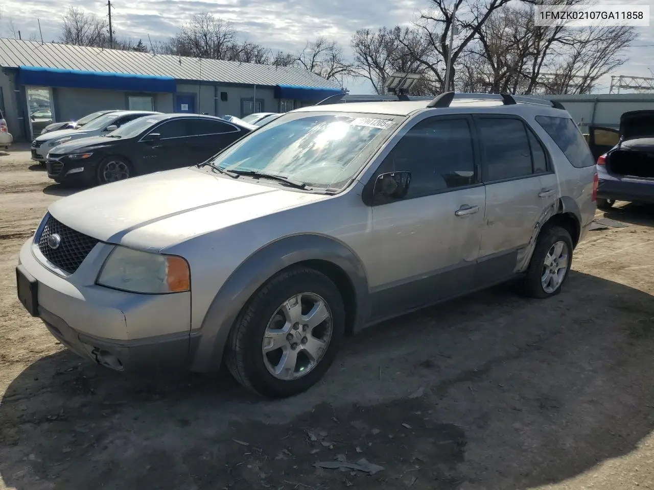 2007 Ford Freestyle Sel VIN: 1FMZK02107GA11858 Lot: 46901205