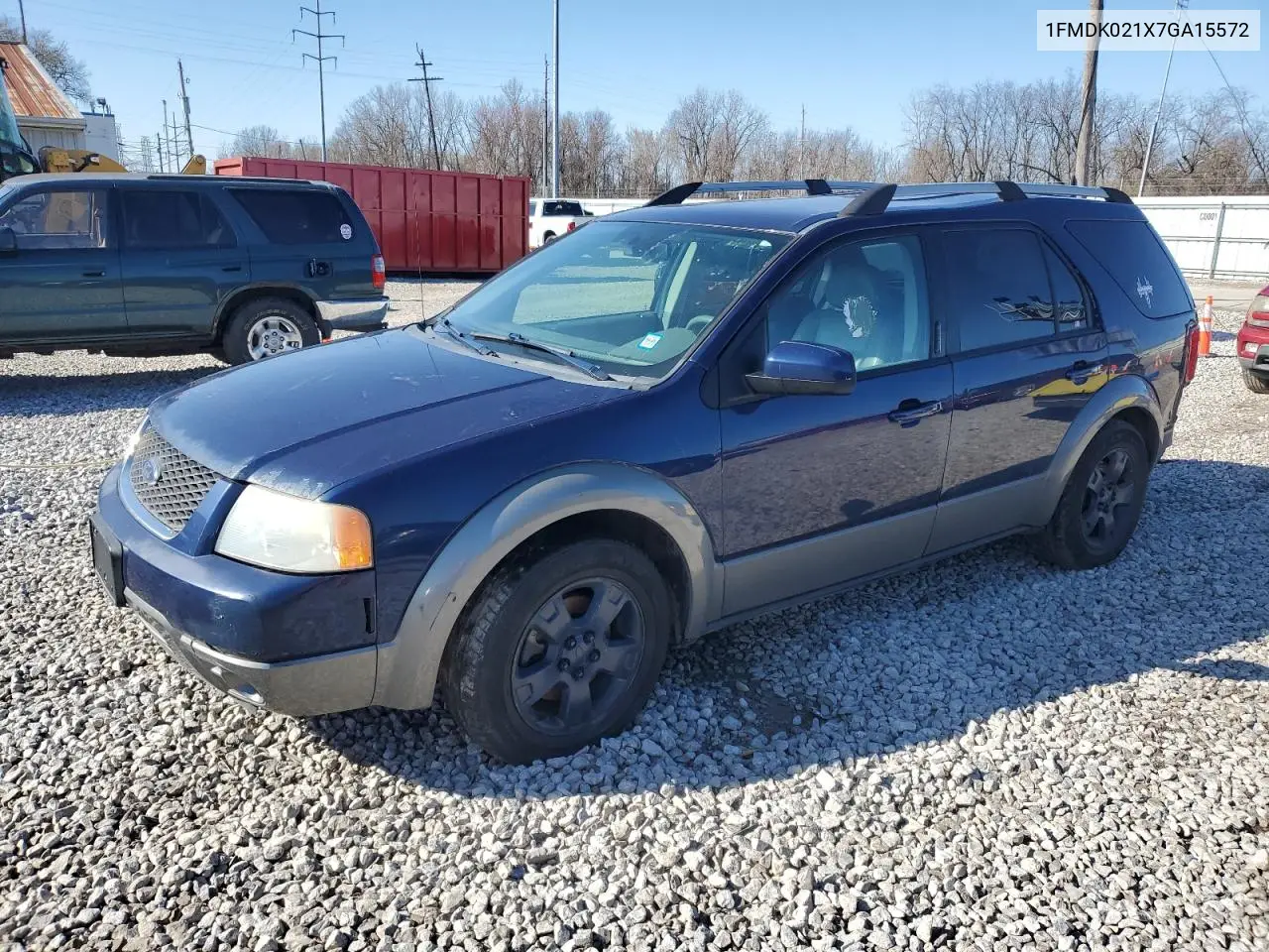 2007 Ford Freestyle Sel VIN: 1FMDK021X7GA15572 Lot: 50347905