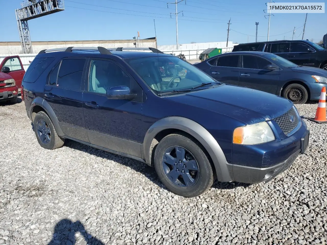 2007 Ford Freestyle Sel VIN: 1FMDK021X7GA15572 Lot: 50347905