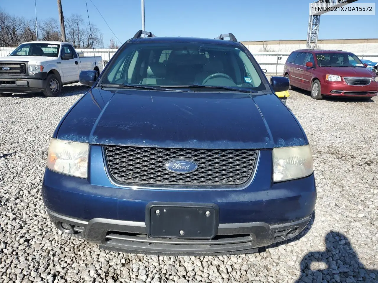 2007 Ford Freestyle Sel VIN: 1FMDK021X7GA15572 Lot: 50347905