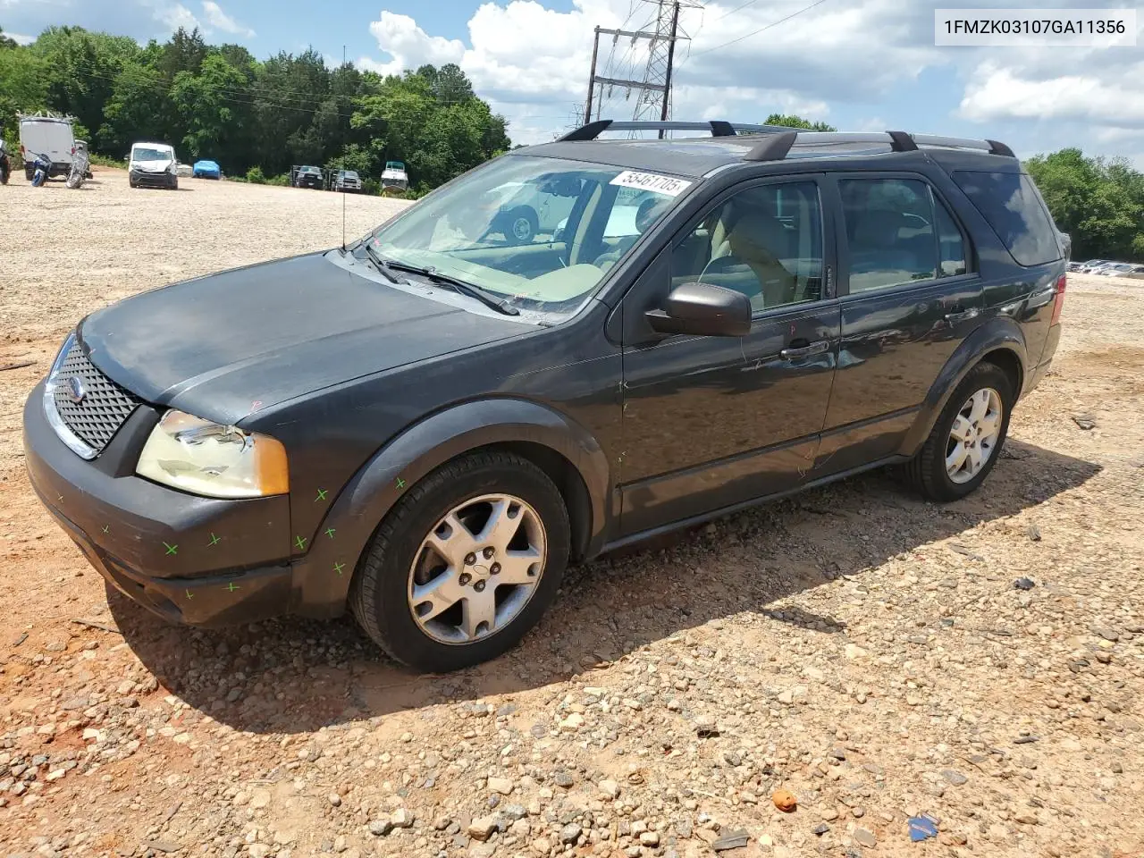 2007 Ford Freestyle Limited VIN: 1FMZK03107GA11356 Lot: 55461705