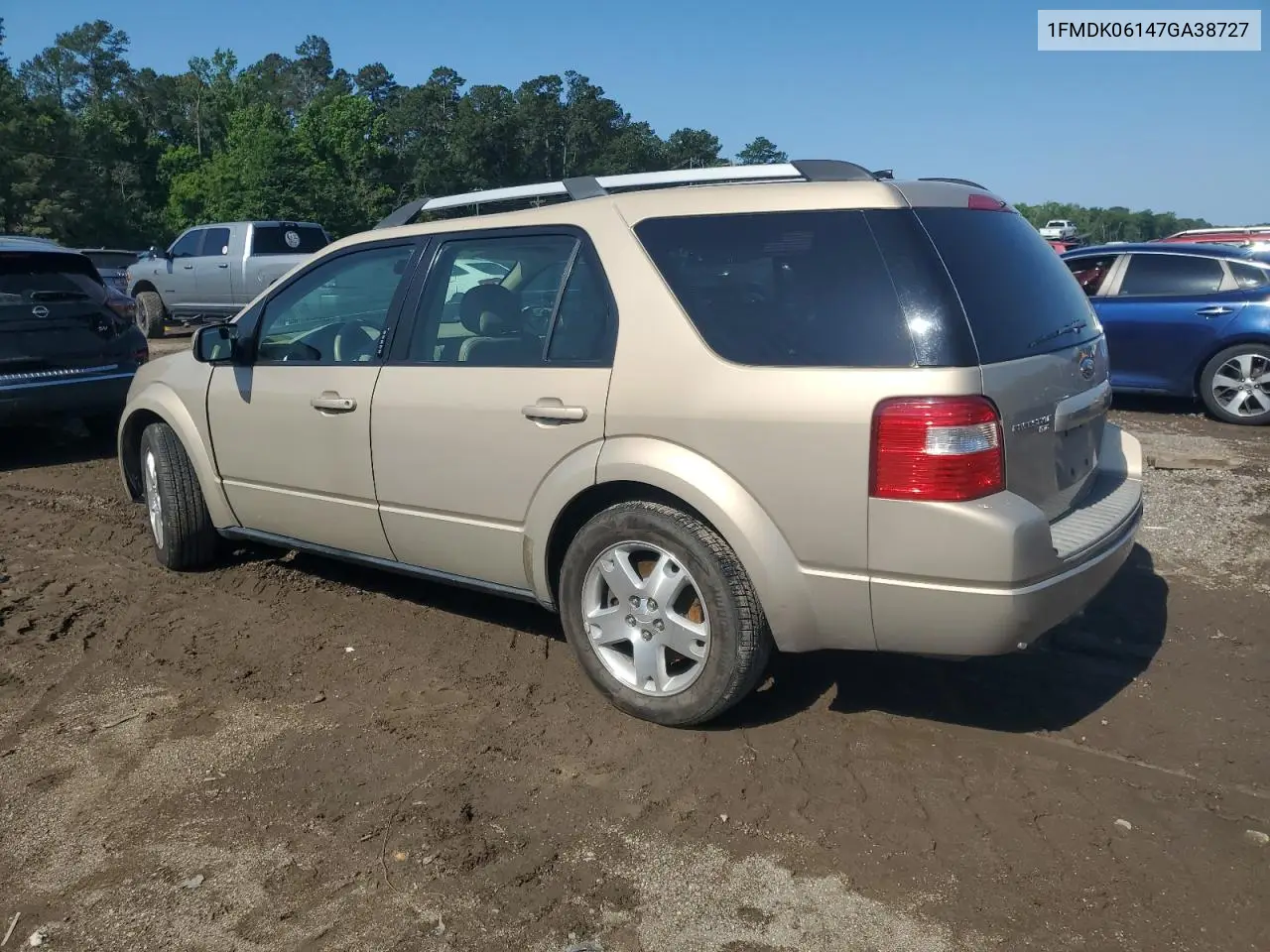 2007 Ford Freestyle Limited VIN: 1FMDK06147GA38727 Lot: 56248925