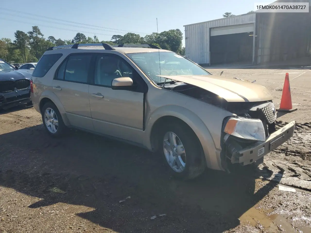 2007 Ford Freestyle Limited VIN: 1FMDK06147GA38727 Lot: 56248925