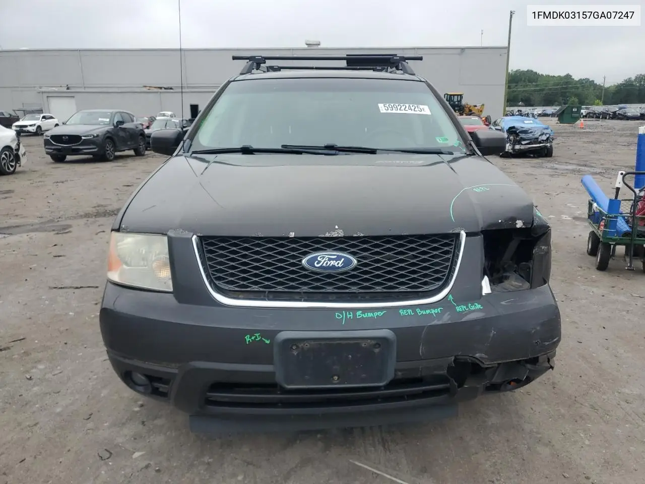2007 Ford Freestyle Limited VIN: 1FMDK03157GA07247 Lot: 59922425