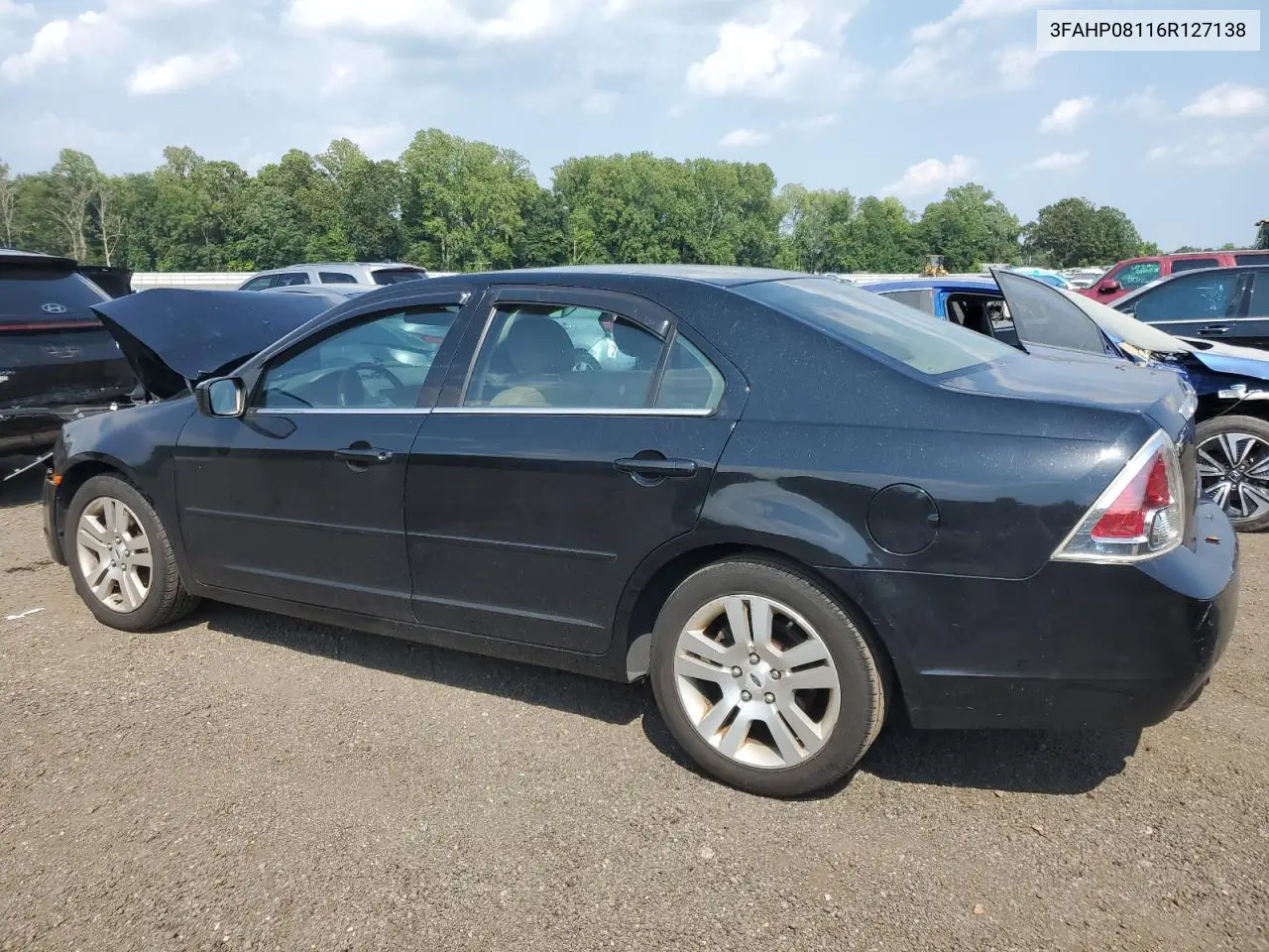 2006 Ford Fusion Sel VIN: 3FAHP08116R127138 Lot: 61878185