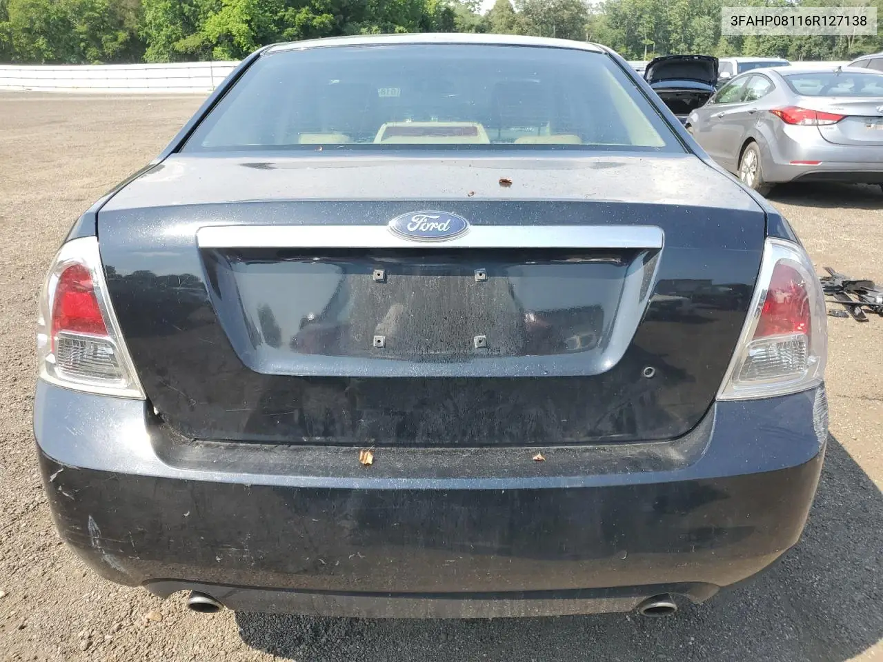 2006 Ford Fusion Sel VIN: 3FAHP08116R127138 Lot: 61878185