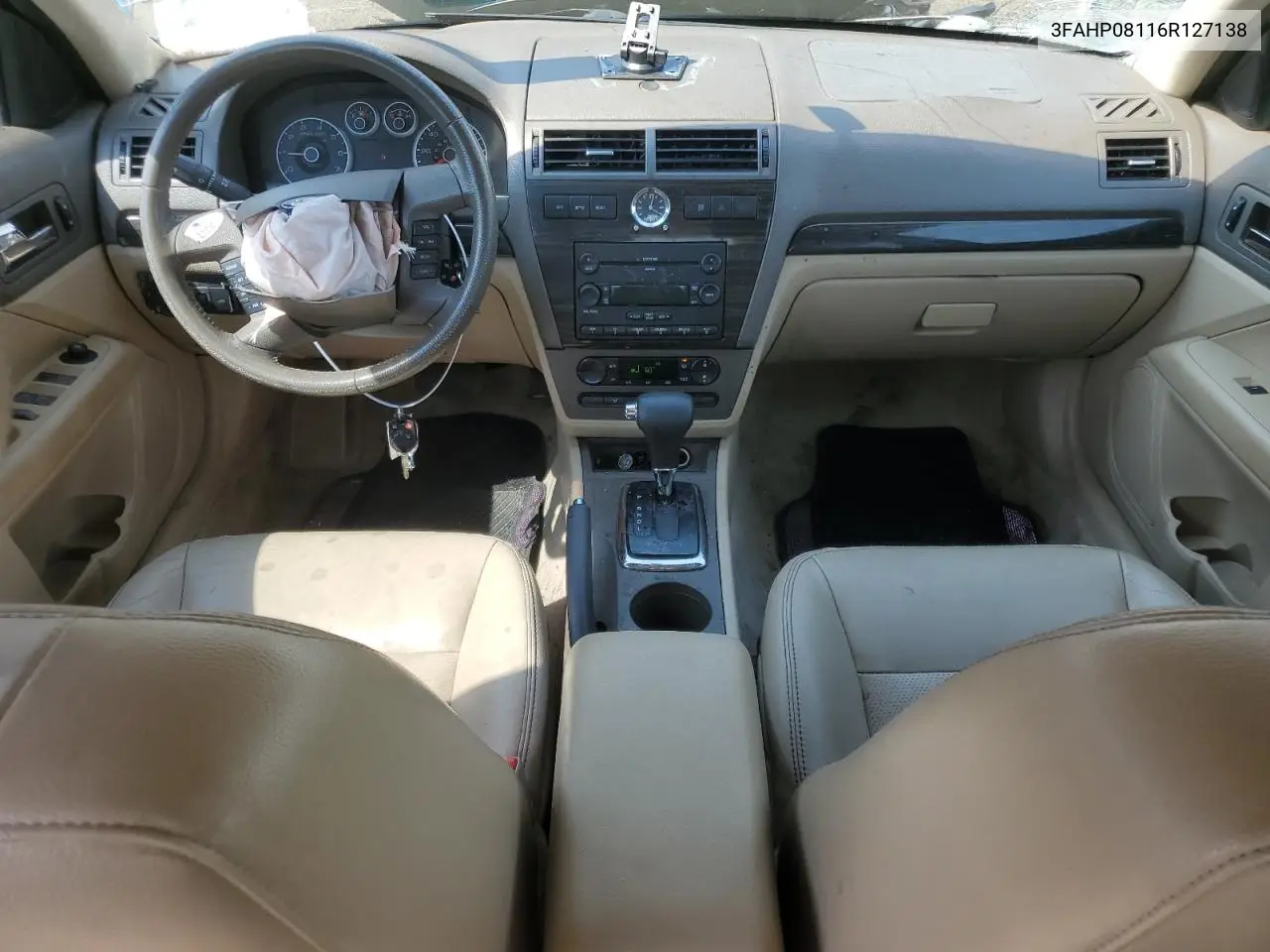 2006 Ford Fusion Sel VIN: 3FAHP08116R127138 Lot: 61878185