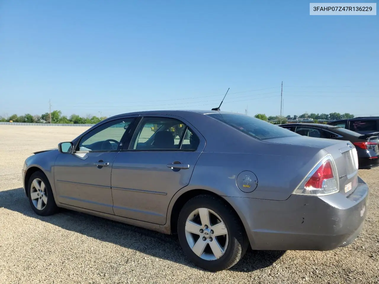 2007 Ford Fusion Se VIN: 3FAHP07Z47R136229 Lot: 57036385