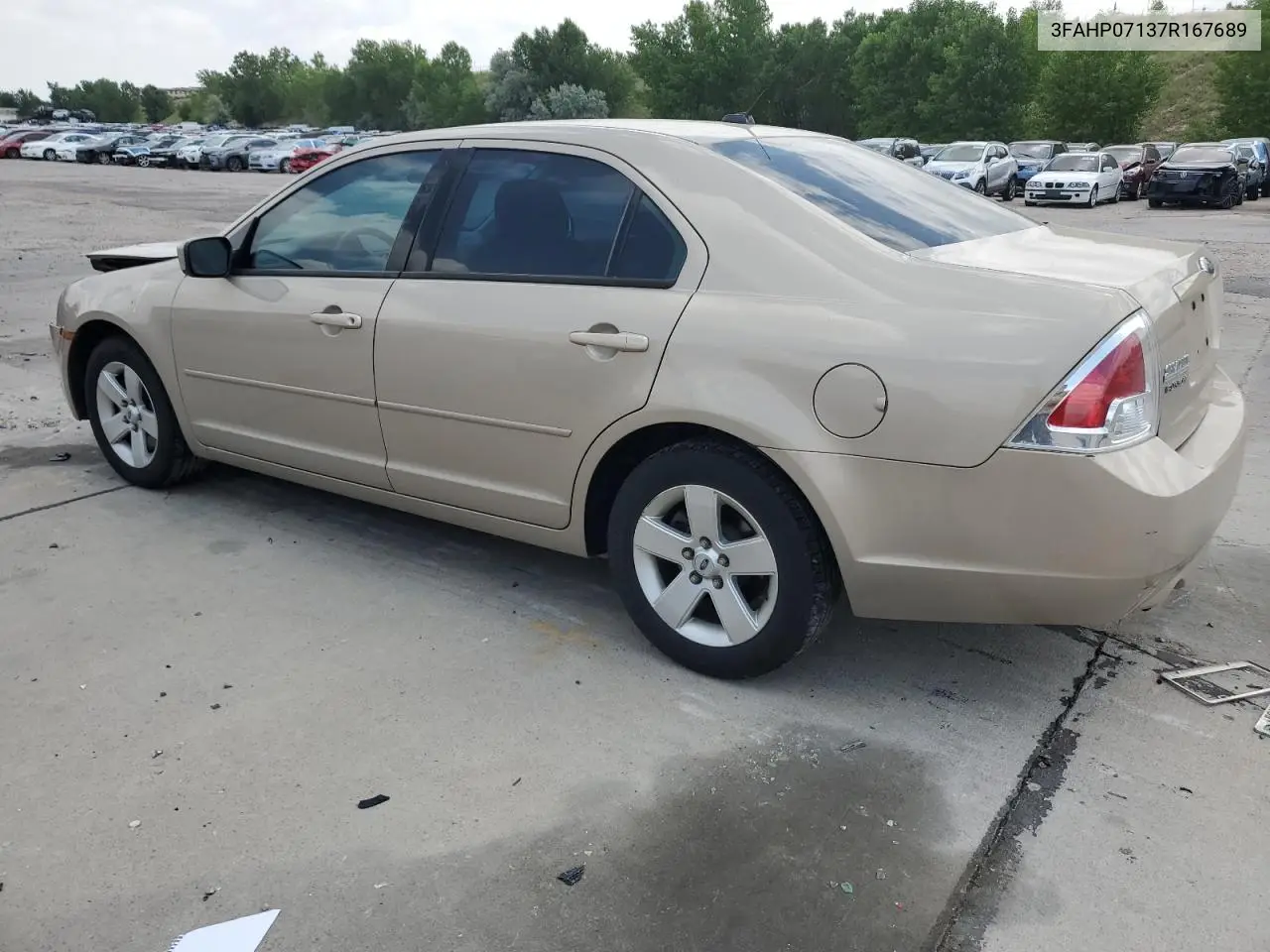 2007 Ford Fusion Se VIN: 3FAHP07137R167689 Lot: 62786215