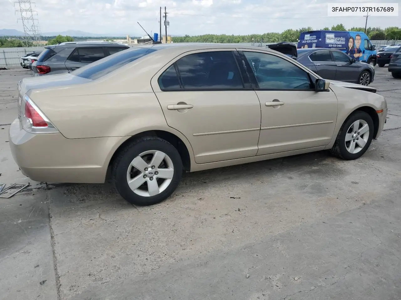 2007 Ford Fusion Se VIN: 3FAHP07137R167689 Lot: 62786215
