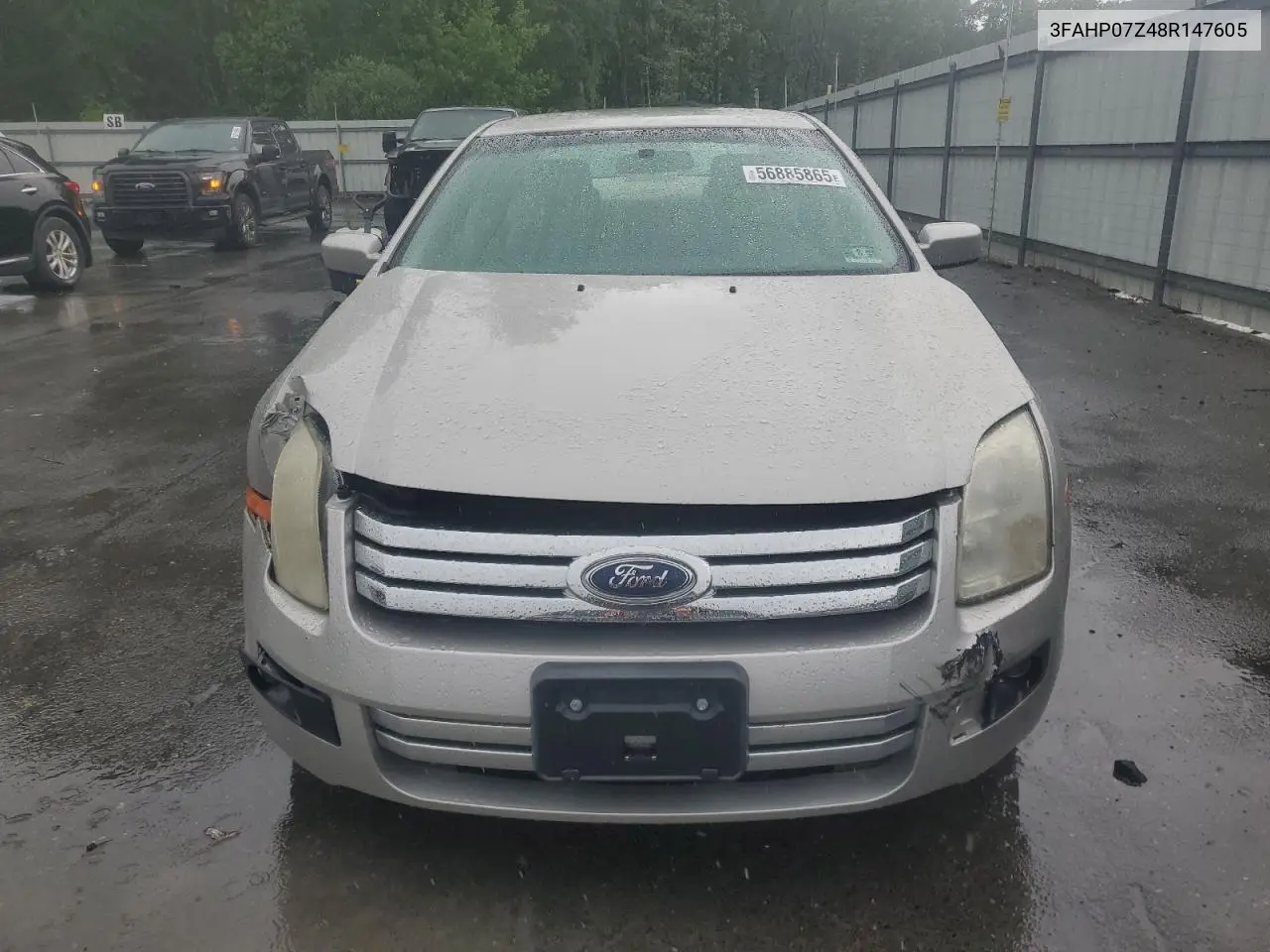 2008 Ford Fusion Se VIN: 3FAHP07Z48R147605 Lot: 56885865