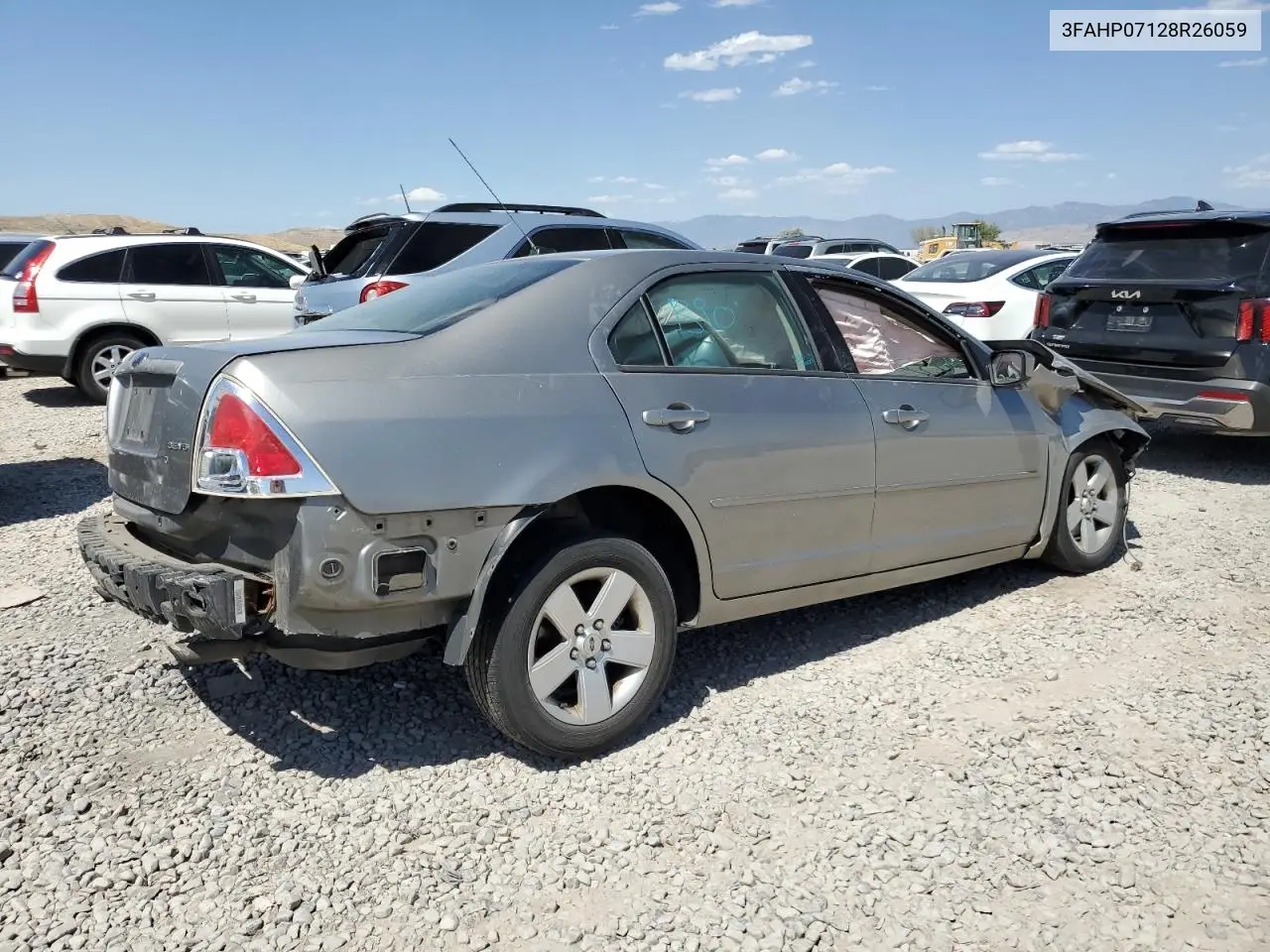 2008 Ford Fusion Se VIN: 3FAHP07128R26059 Lot: 61733145