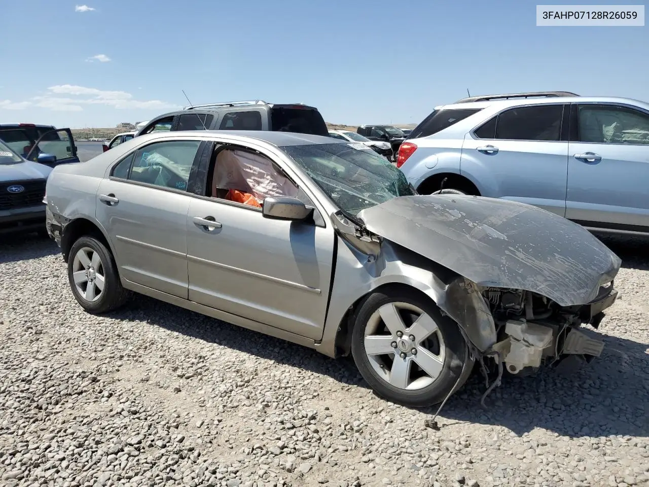 2008 Ford Fusion Se VIN: 3FAHP07128R26059 Lot: 61733145