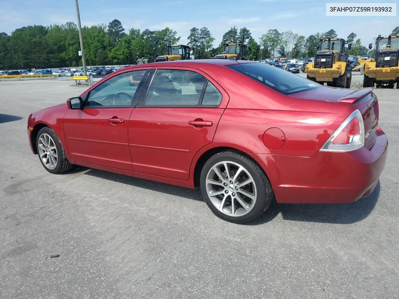 2009 Ford Fusion Se VIN: 3FAHP07Z59R193932 Lot: 56739085