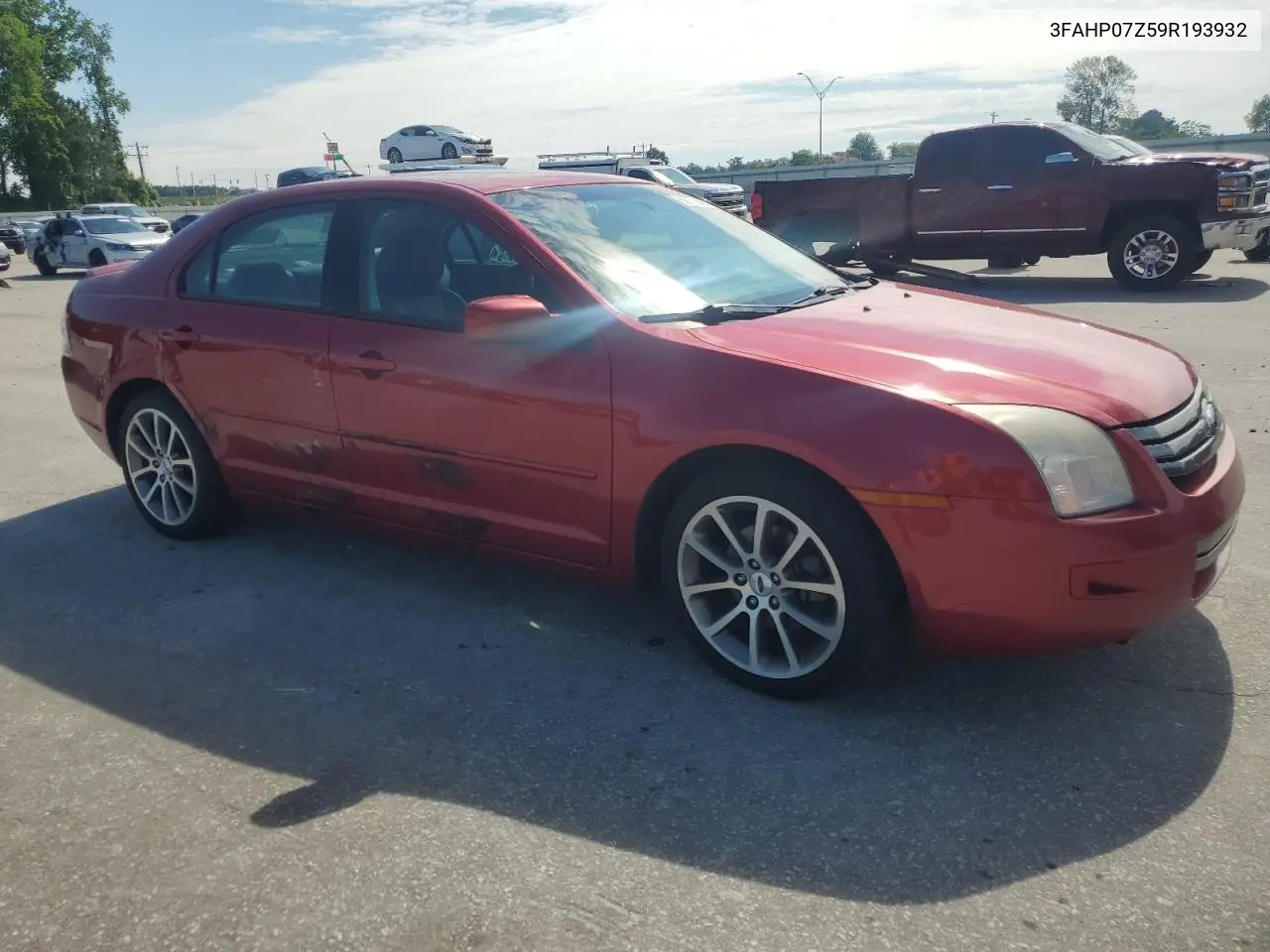2009 Ford Fusion Se VIN: 3FAHP07Z59R193932 Lot: 56739085
