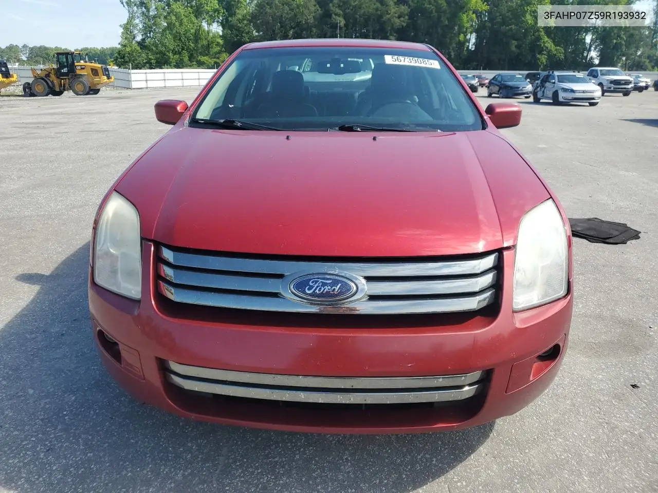2009 Ford Fusion Se VIN: 3FAHP07Z59R193932 Lot: 56739085