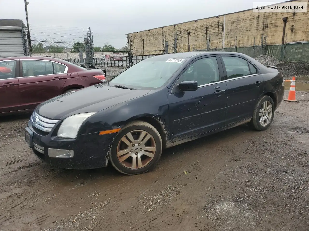 2009 Ford Fusion Sel VIN: 3FAHP08149R184874 Lot: 57251645