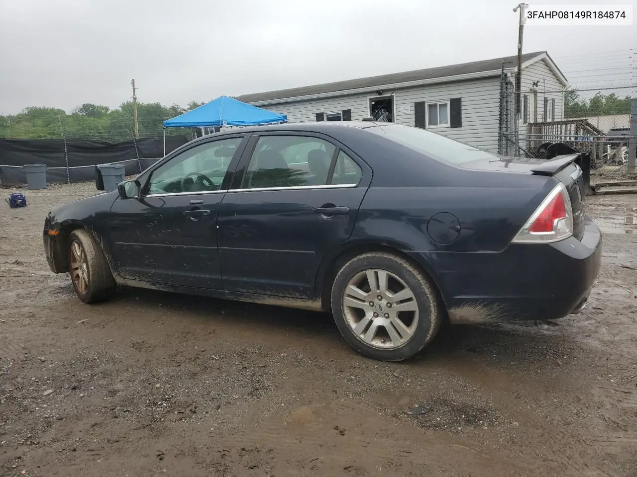 2009 Ford Fusion Sel VIN: 3FAHP08149R184874 Lot: 57251645