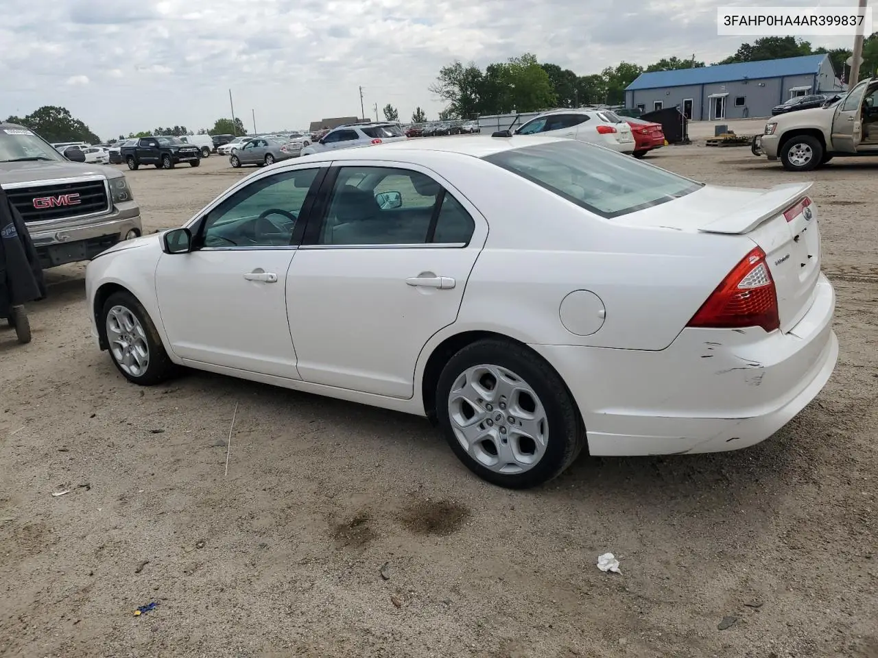 2010 Ford Fusion Se VIN: 3FAHP0HA4AR399837 Lot: 55931035