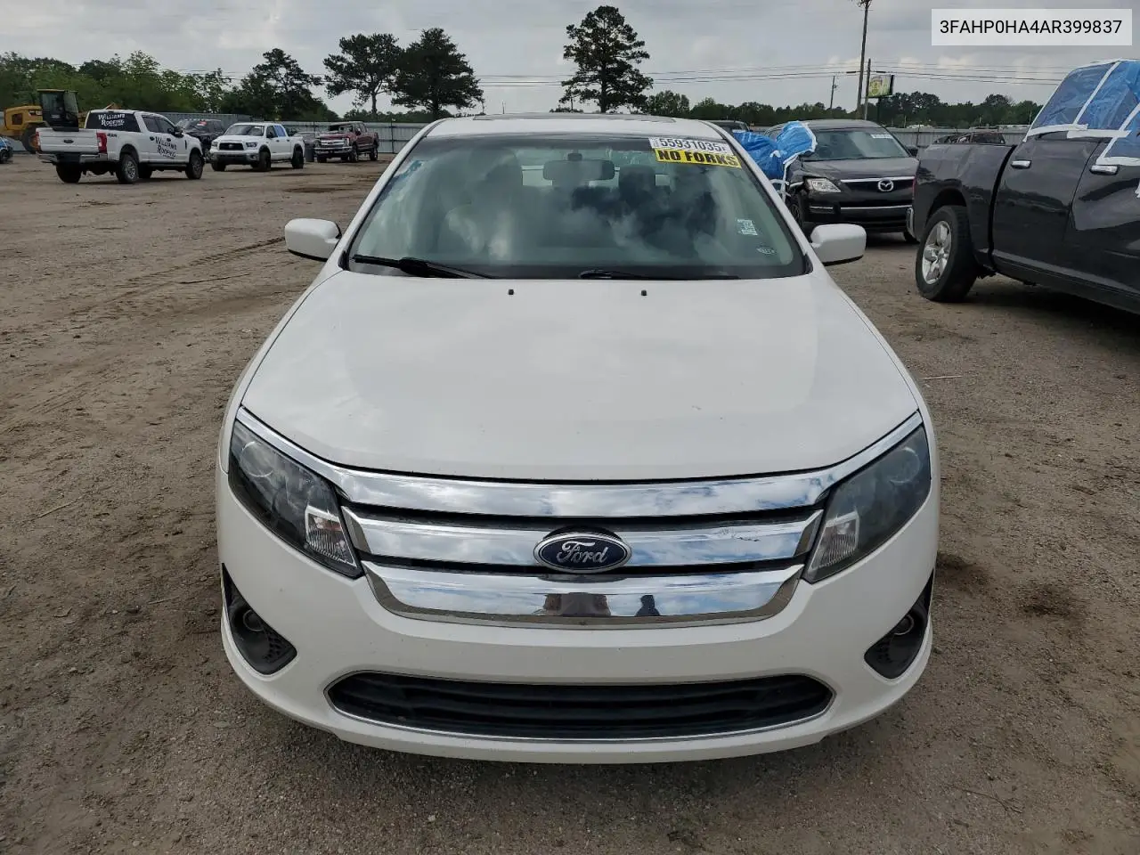2010 Ford Fusion Se VIN: 3FAHP0HA4AR399837 Lot: 55931035
