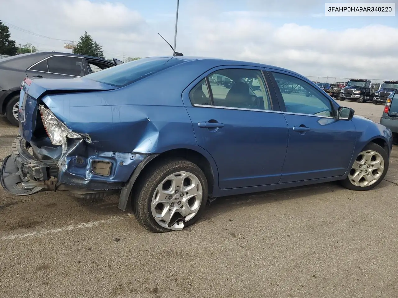 2010 Ford Fusion Se VIN: 3FAHP0HA9AR340220 Lot: 56862945
