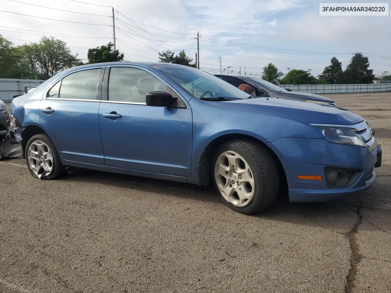 2010 Ford Fusion Se VIN: 3FAHP0HA9AR340220 Lot: 56862945