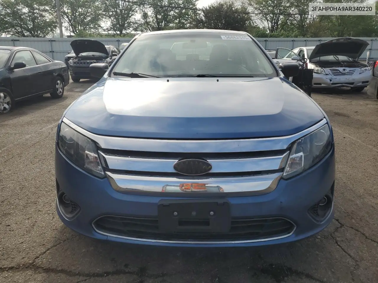 2010 Ford Fusion Se VIN: 3FAHP0HA9AR340220 Lot: 56862945