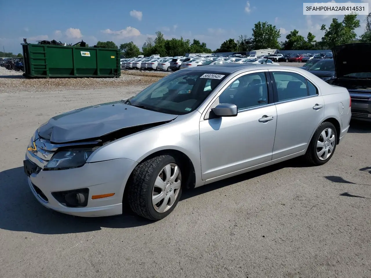 2010 Ford Fusion Se VIN: 3FAHP0HA2AR414531 Lot: 56925545