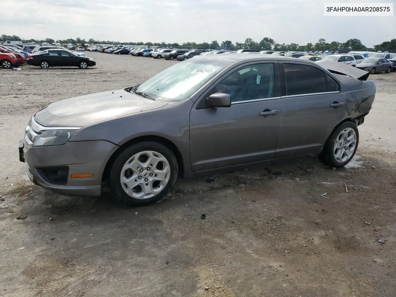 2010 Ford Fusion Se VIN: 3FAHP0HA0AR208575 Lot: 56942145