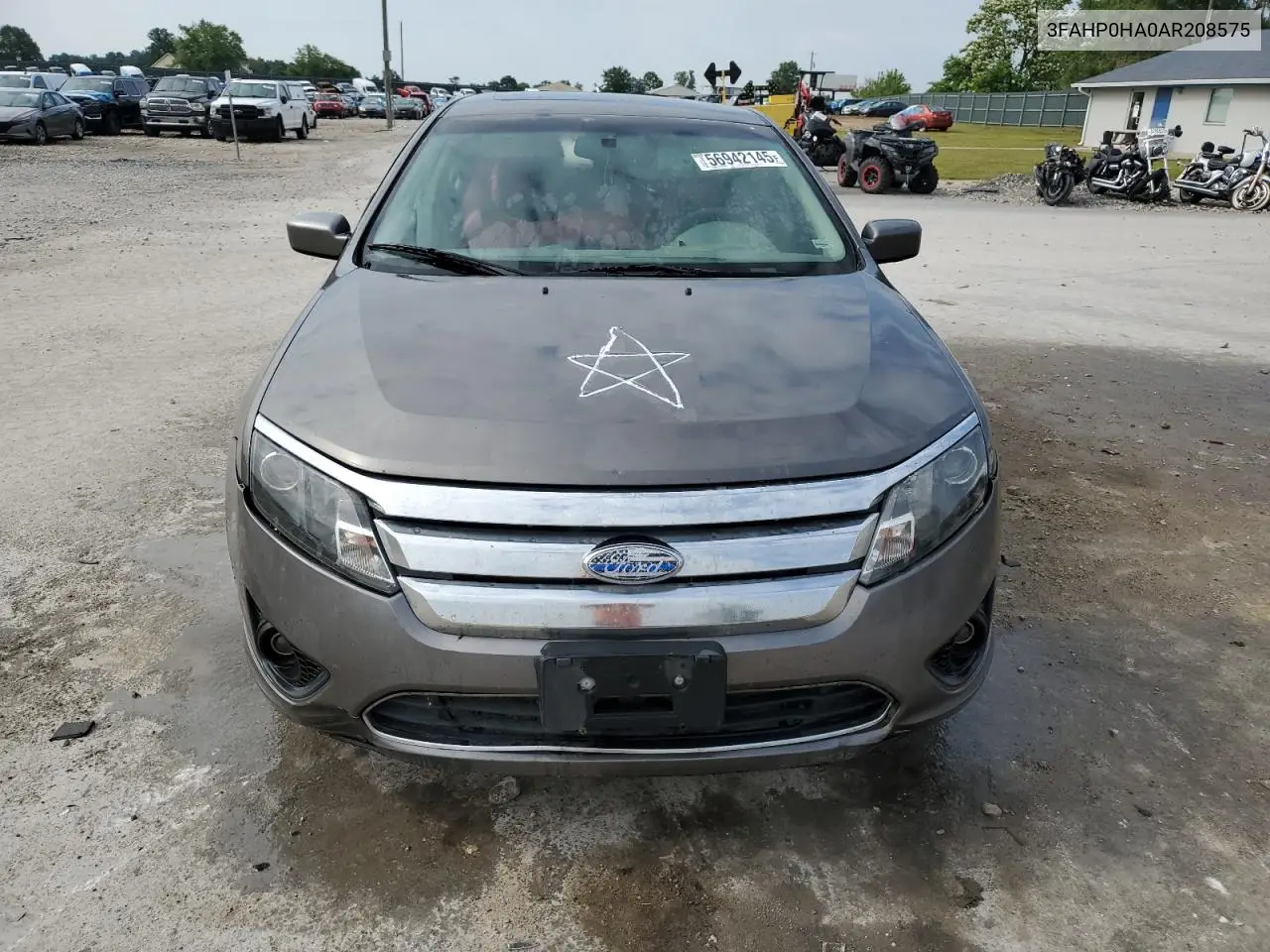 2010 Ford Fusion Se VIN: 3FAHP0HA0AR208575 Lot: 56942145