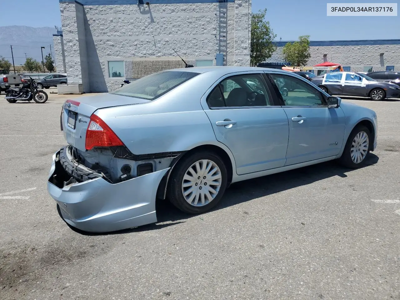 2010 Ford Fusion Hybrid VIN: 3FADP0L34AR137176 Lot: 62146865