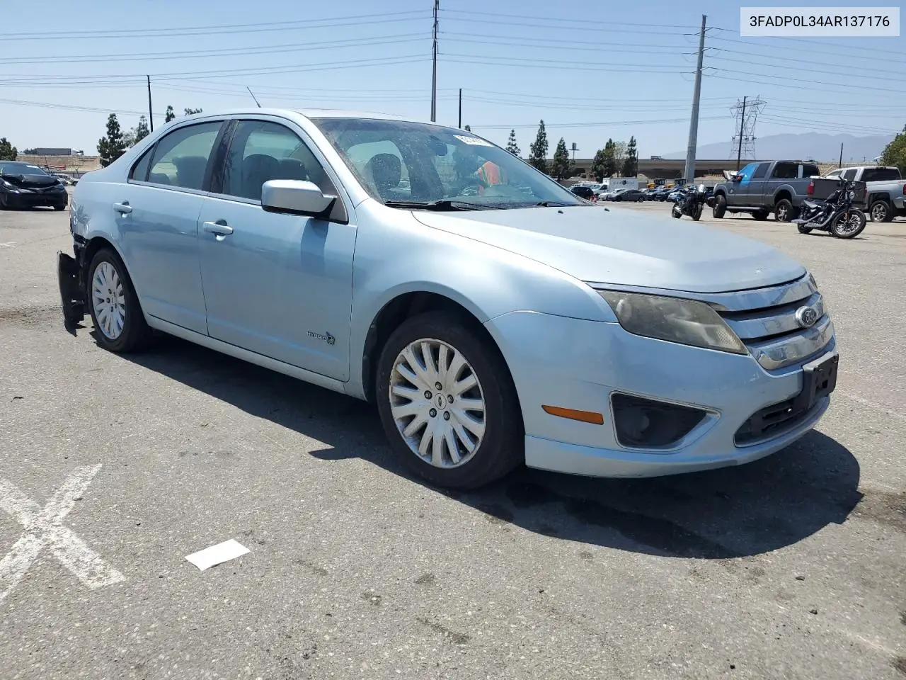 2010 Ford Fusion Hybrid VIN: 3FADP0L34AR137176 Lot: 62146865