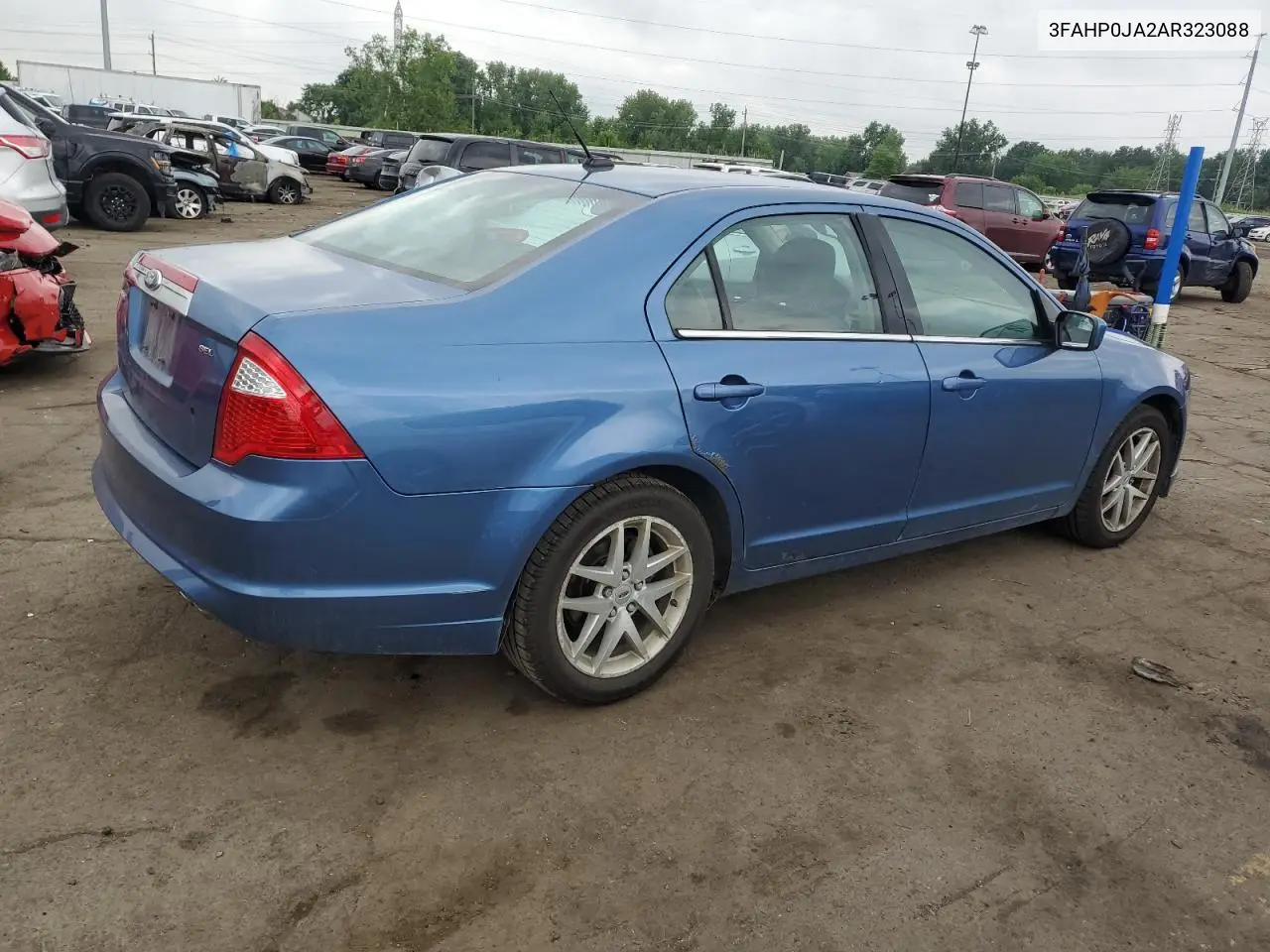 2010 Ford Fusion Sel VIN: 3FAHP0JA2AR323088 Lot: 62853975
