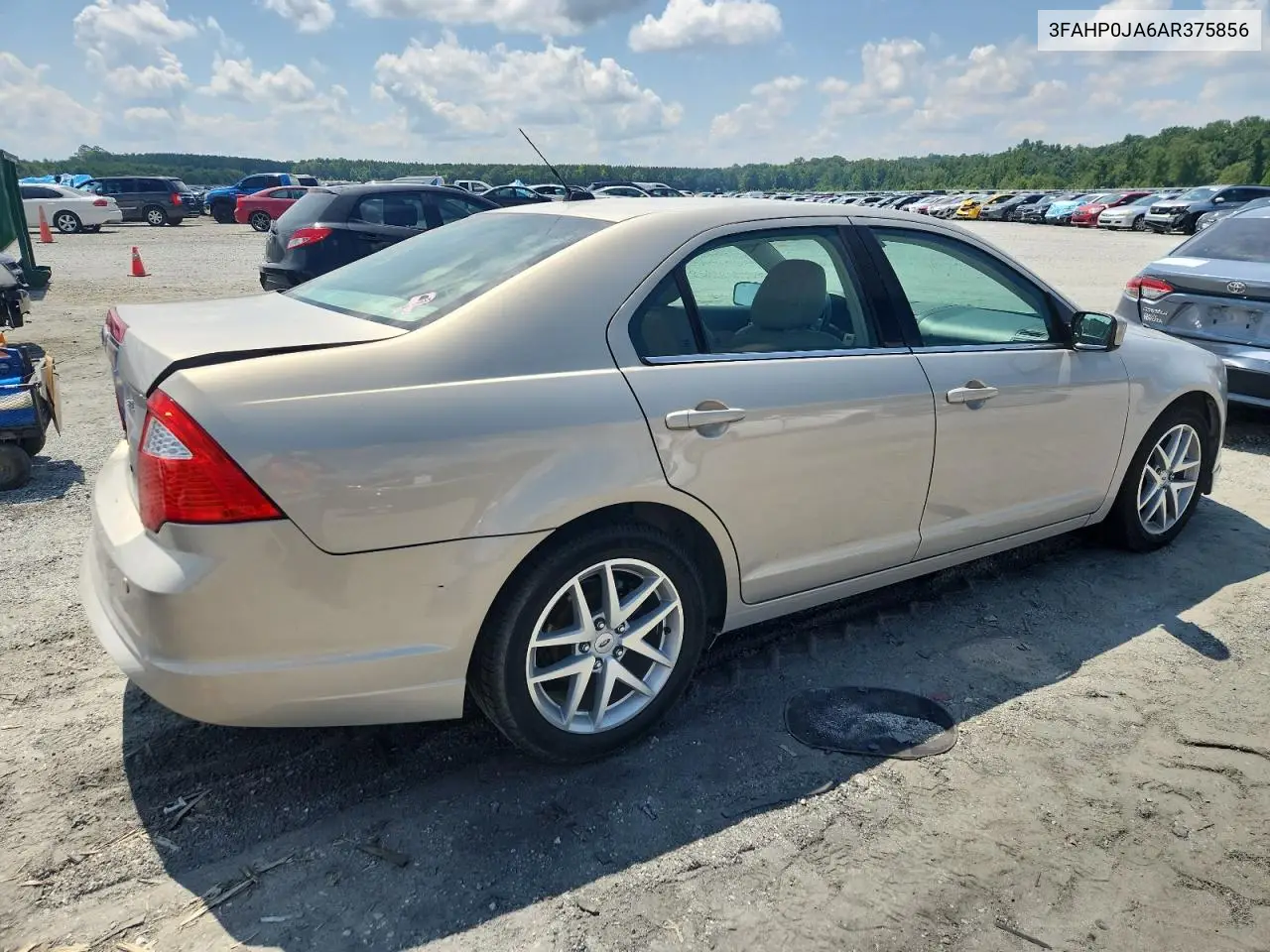 2010 Ford Fusion Sel VIN: 3FAHP0JA6AR375856 Lot: 62969085