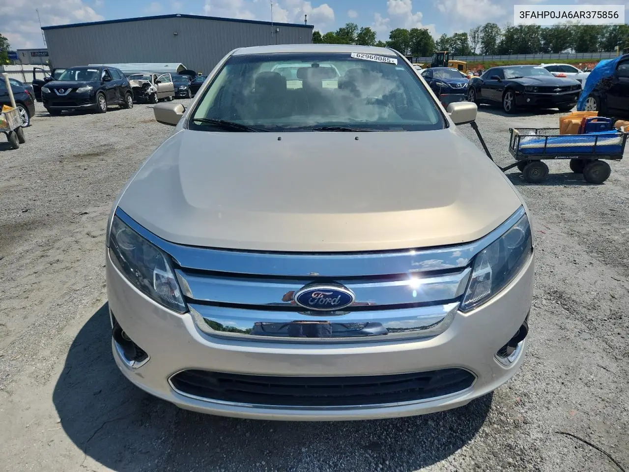 2010 Ford Fusion Sel VIN: 3FAHP0JA6AR375856 Lot: 62969085