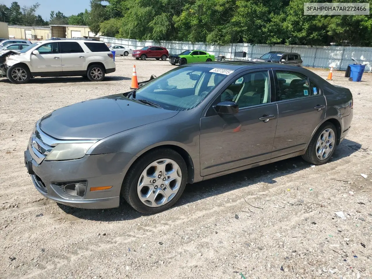 2010 Ford Fusion Se VIN: 3FAHP0HA7AR272466 Lot: 63073015