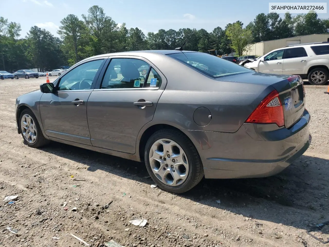 2010 Ford Fusion Se VIN: 3FAHP0HA7AR272466 Lot: 63073015