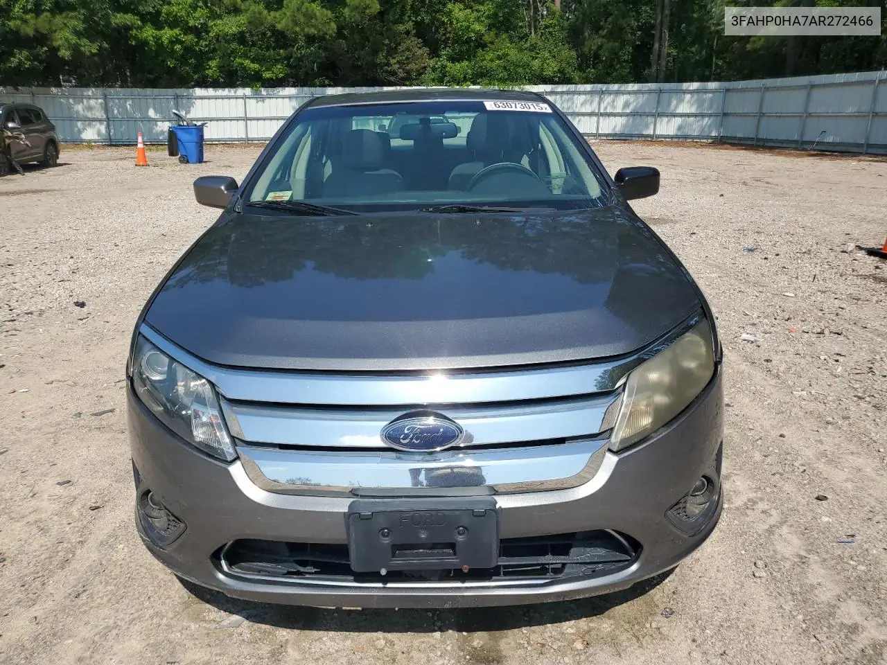2010 Ford Fusion Se VIN: 3FAHP0HA7AR272466 Lot: 63073015