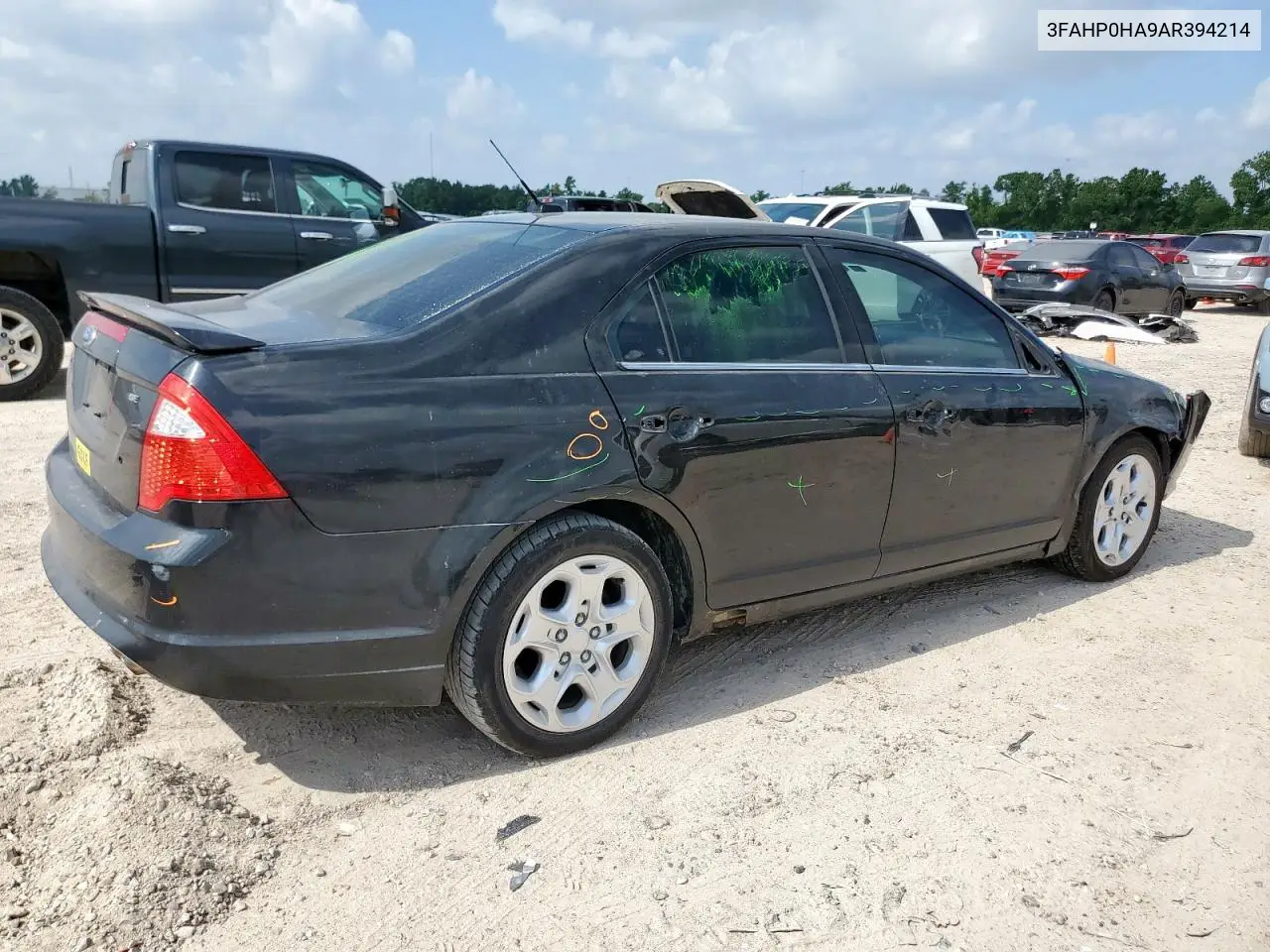 2010 Ford Fusion Se VIN: 3FAHP0HA9AR394214 Lot: 65630065