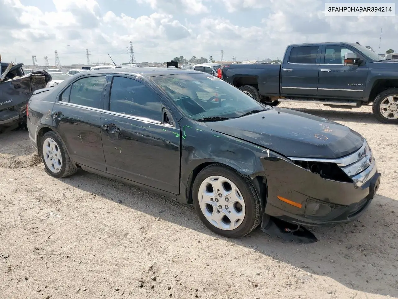 2010 Ford Fusion Se VIN: 3FAHP0HA9AR394214 Lot: 65630065